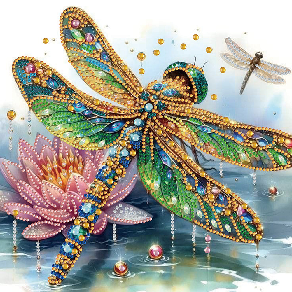 Dragonfly - Special Shaped Drill Diamond Painting 30*30CM