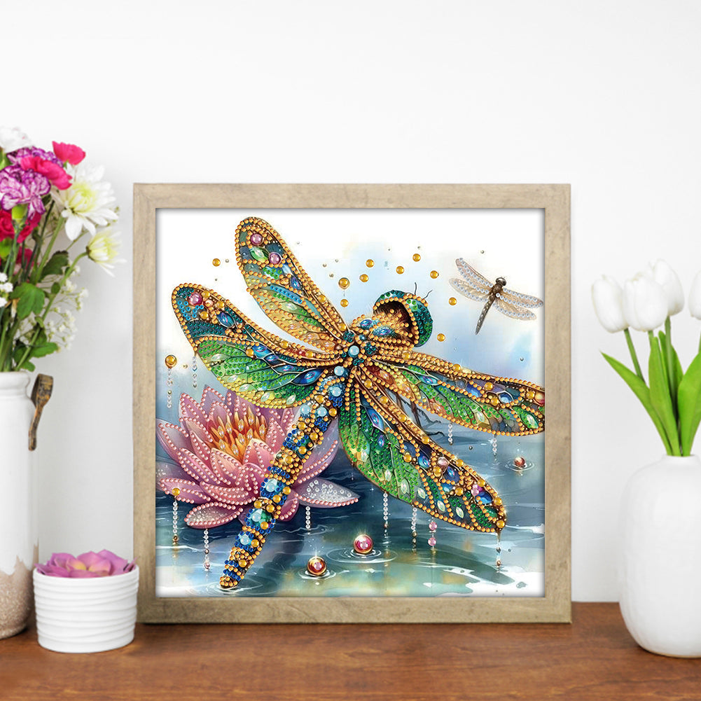 Dragonfly - Special Shaped Drill Diamond Painting 30*30CM
