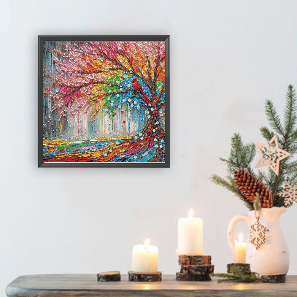 Tree - Special Shaped Drill Diamond Painting 30*30CM