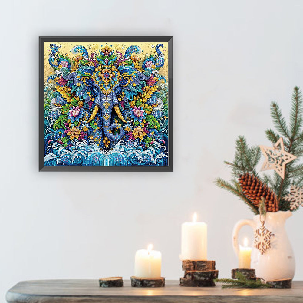 Elephant - Special Shaped Drill Diamond Painting 30*30CM