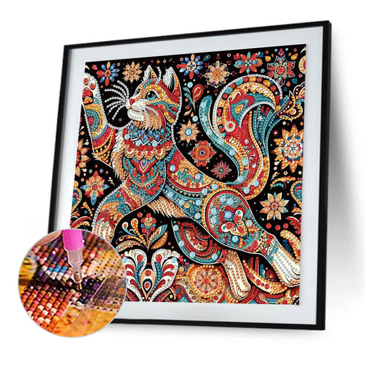 Cat - Special Shaped Drill Diamond Painting 30*30CM