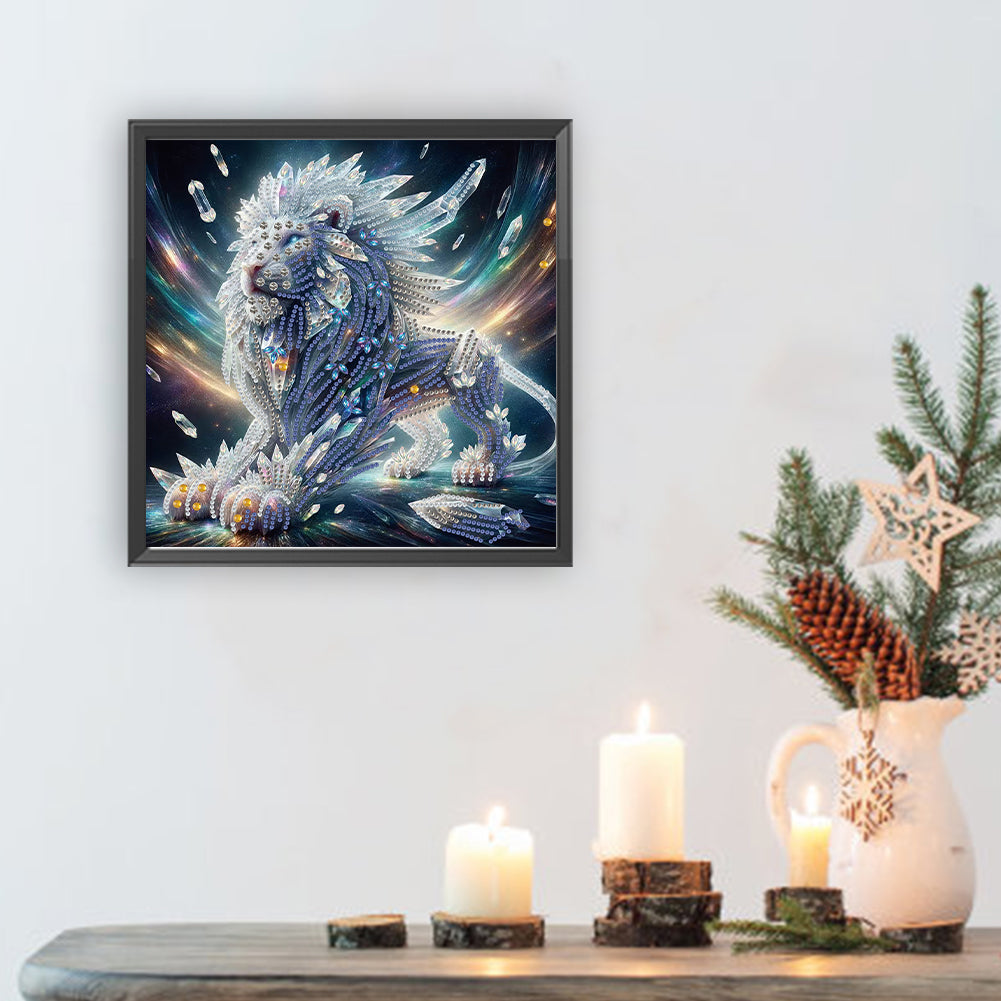 Lion - Special Shaped Drill Diamond Painting 30*30CM