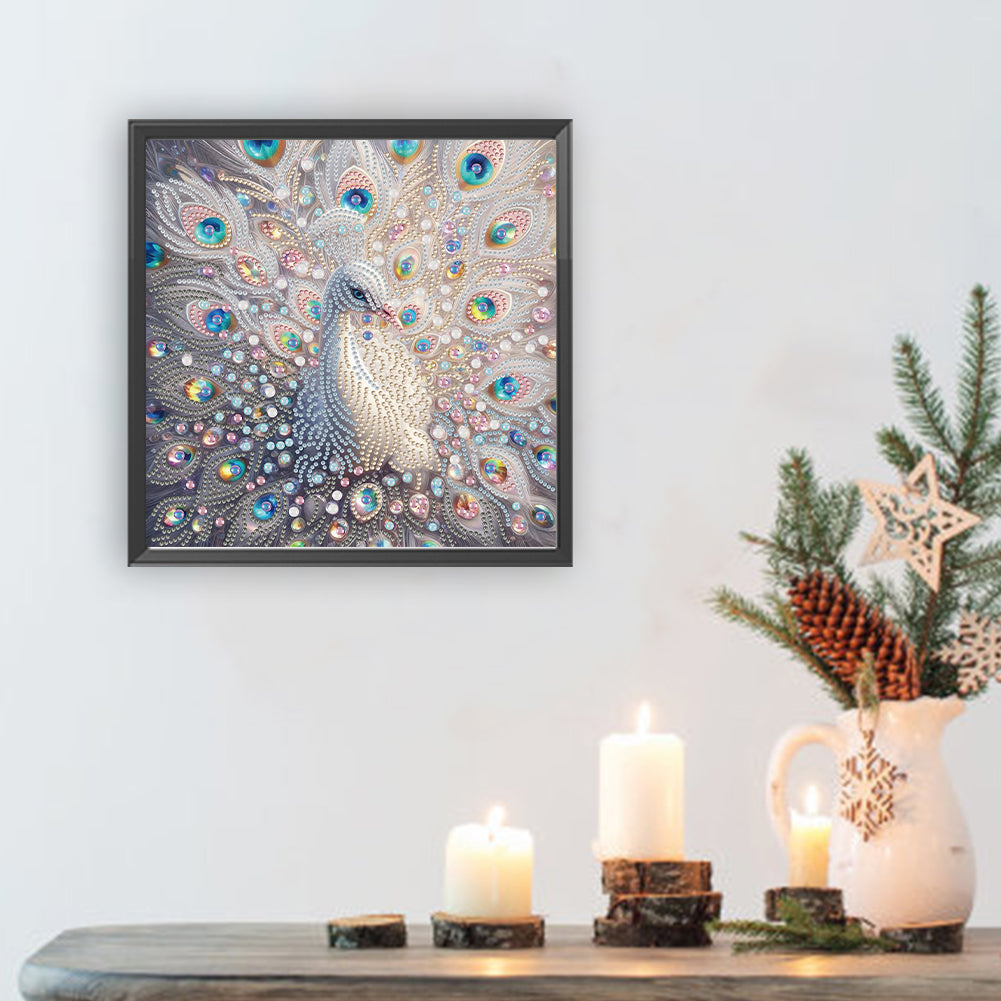 Peacock - Special Shaped Drill Diamond Painting 30*30CM