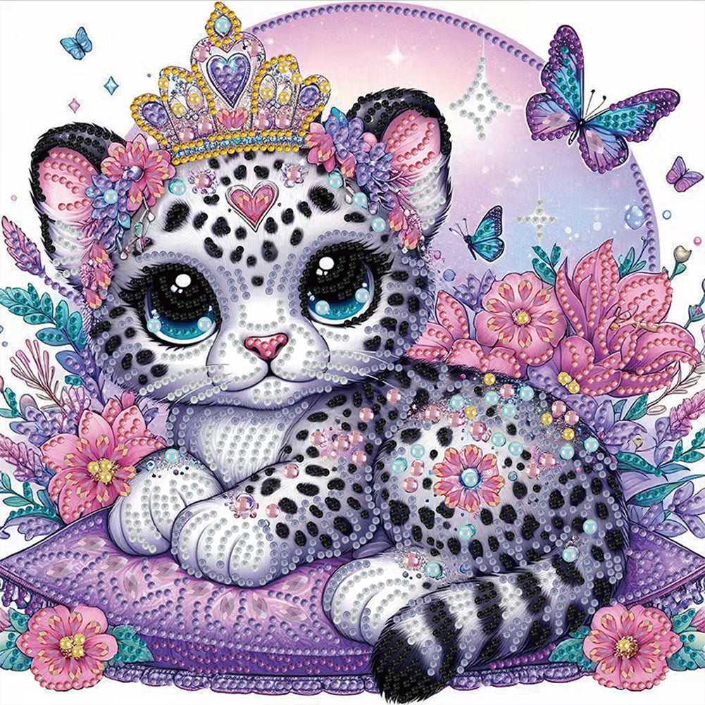 Leopard - Special Shaped Drill Diamond Painting 30*30CM