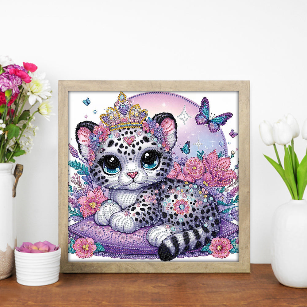 Leopard - Special Shaped Drill Diamond Painting 30*30CM