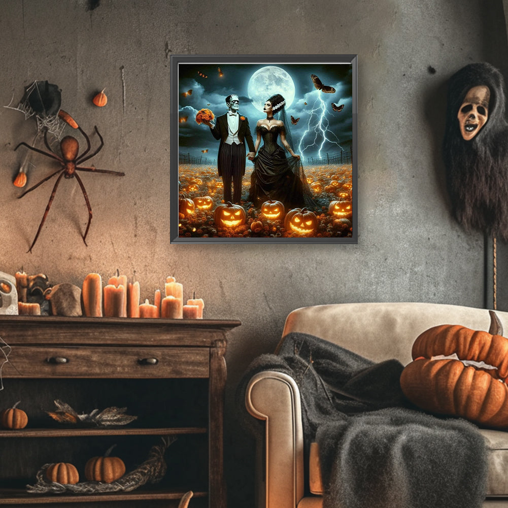 Halloween Companion - Full Round Drill Diamond Painting 40*40CM