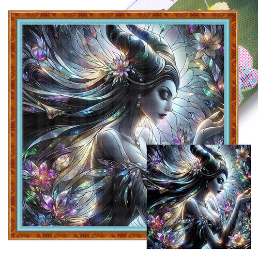 Maleficent - 11CT Stamped Cross Stitch 40*40CM