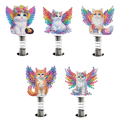 2D Flat Animal DIY Diamond Painting Shake Car Ornaments Desktop Diamond Art Kits