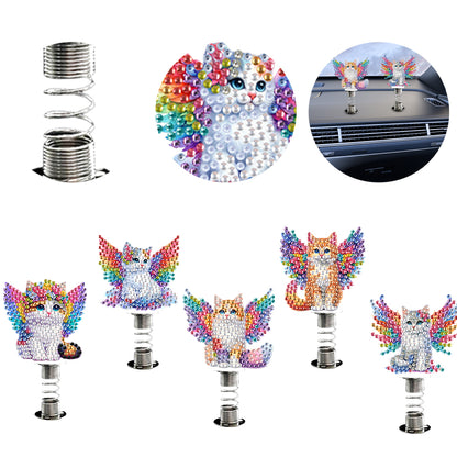 2D Flat Animal DIY Diamond Painting Shake Car Ornaments Desktop Diamond Art Kits