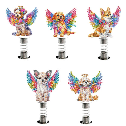 2D Flat Animal DIY Diamond Painting Shake Car Ornaments Desktop Diamond Art Kits