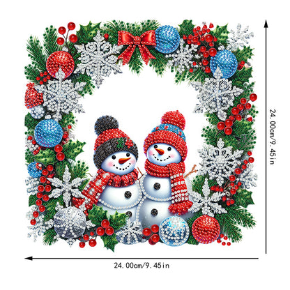Christmas Theme 2D Flat DIY Hanging Diamond Art Kits Home Wall Decoration Crafts