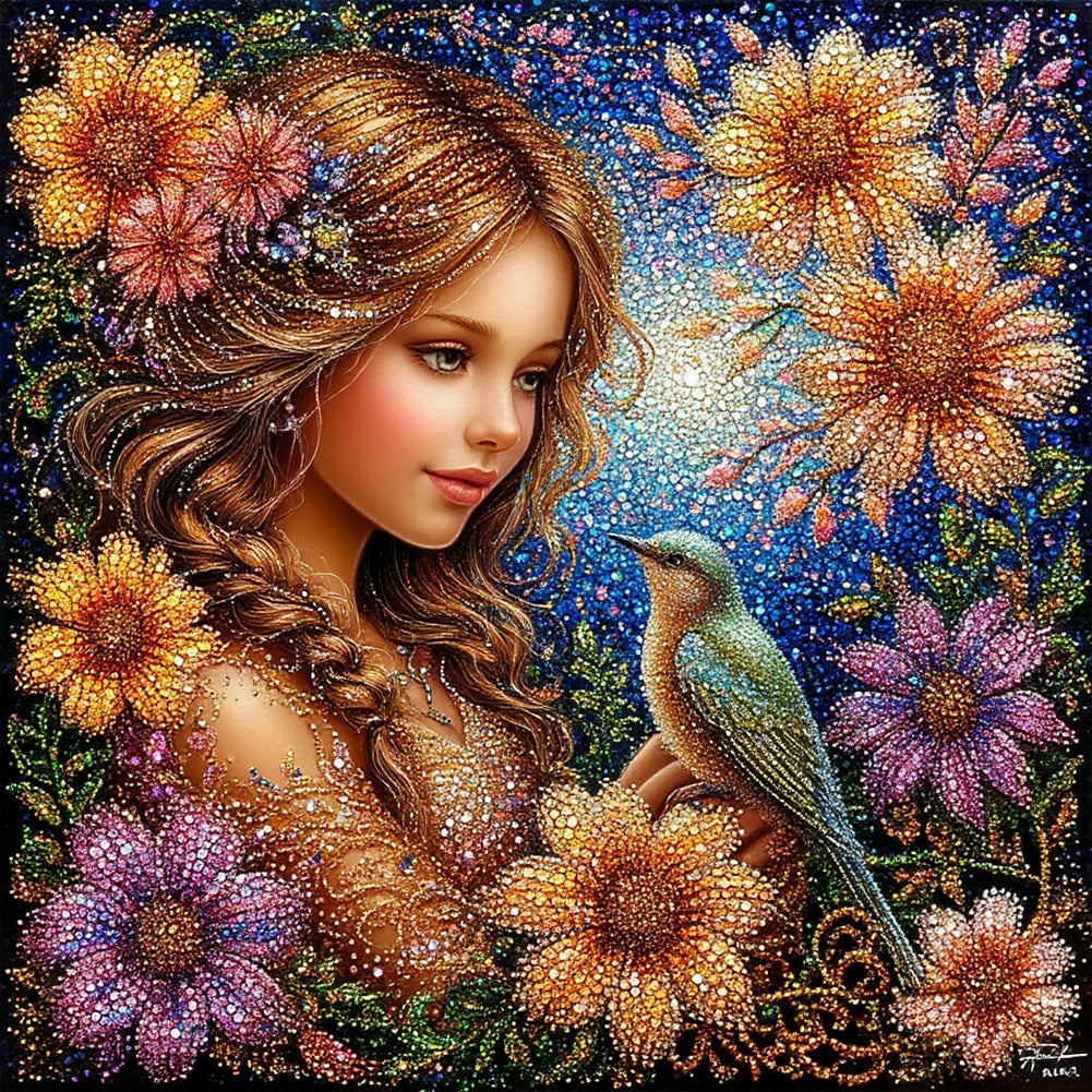 Beauty - Full Round Drill Diamond Painting 40*40CM