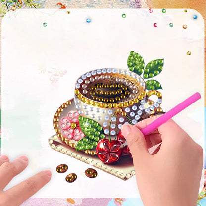 6Pcs Acrylic 2D Flat Chameleon Diamond Art Magnets Decals for Fridge Whiteboards