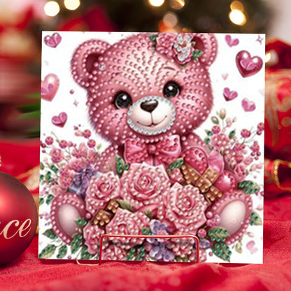 6PCS DIY Animal Pattern Diamond Art Greeting Cards Congratulations Cards & Gifts