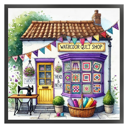 Sewing Hut - 14CT Stamped Cross Stitch 40*40CM