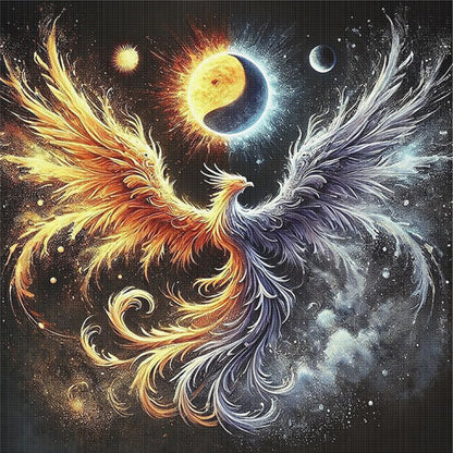 Phoenix - 11CT Stamped Cross Stitch 40*40CM