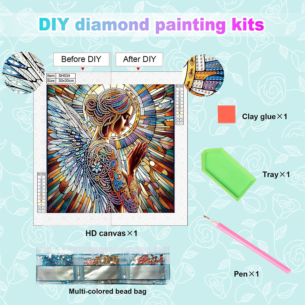 Angel Fairy - Special Shaped Drill Diamond Painting 30*30CM