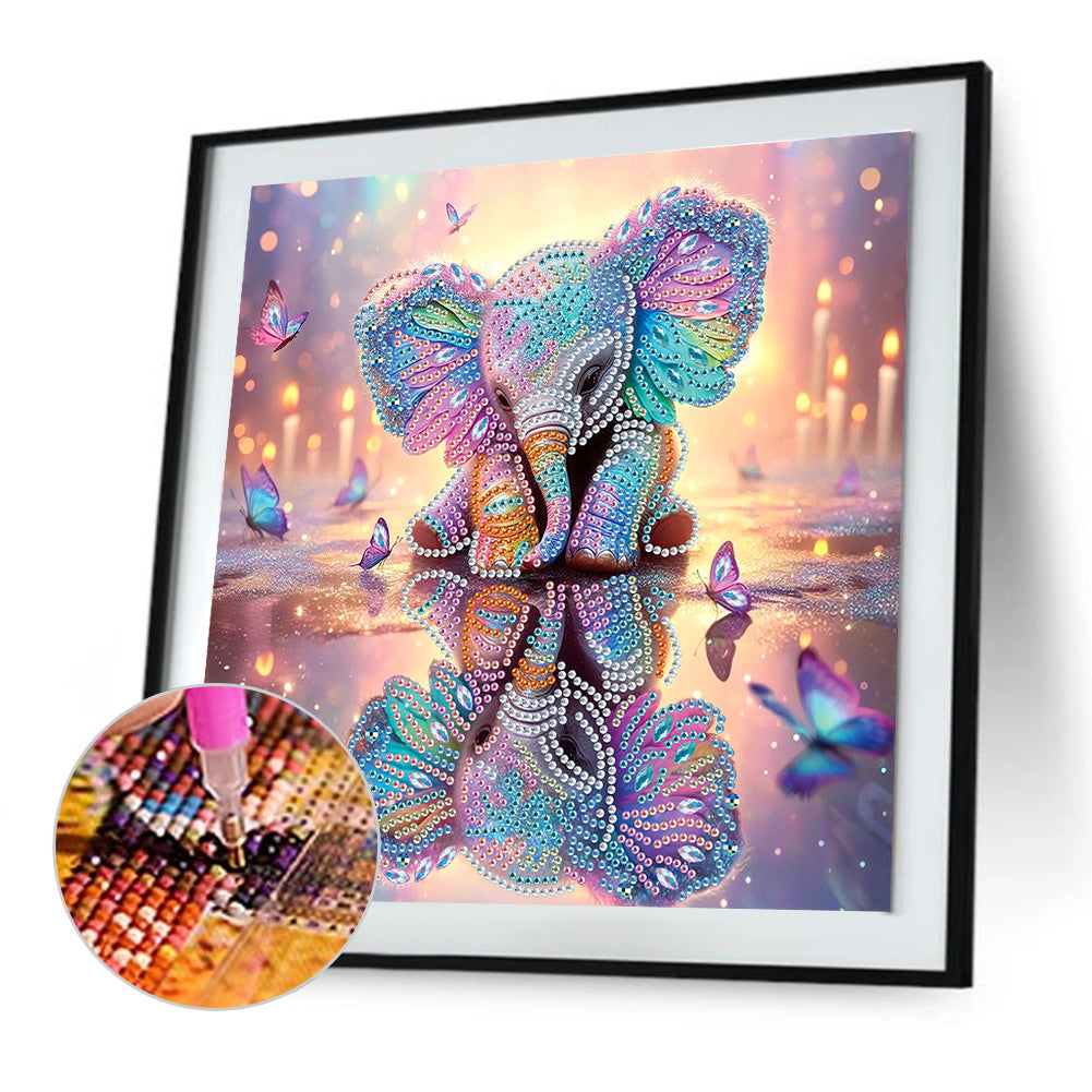 Elephant - Special Shaped Drill Diamond Painting 30*30CM