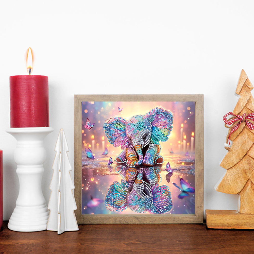 Elephant - Special Shaped Drill Diamond Painting 30*30CM