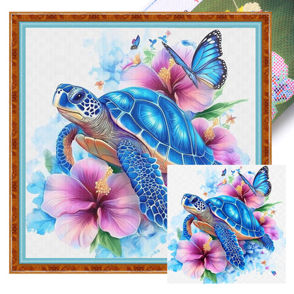 Turtle - 11CT Stamped Cross Stitch 40*40CM