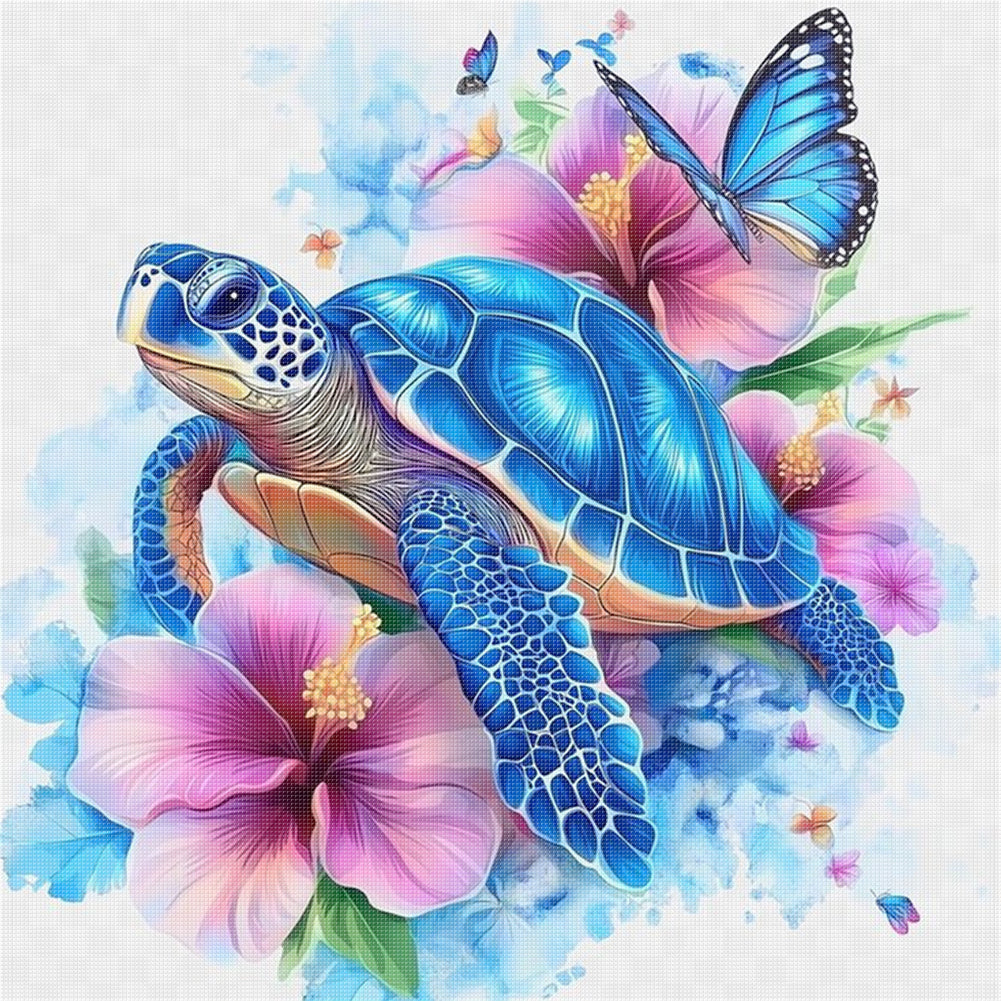 Turtle - 11CT Stamped Cross Stitch 40*40CM