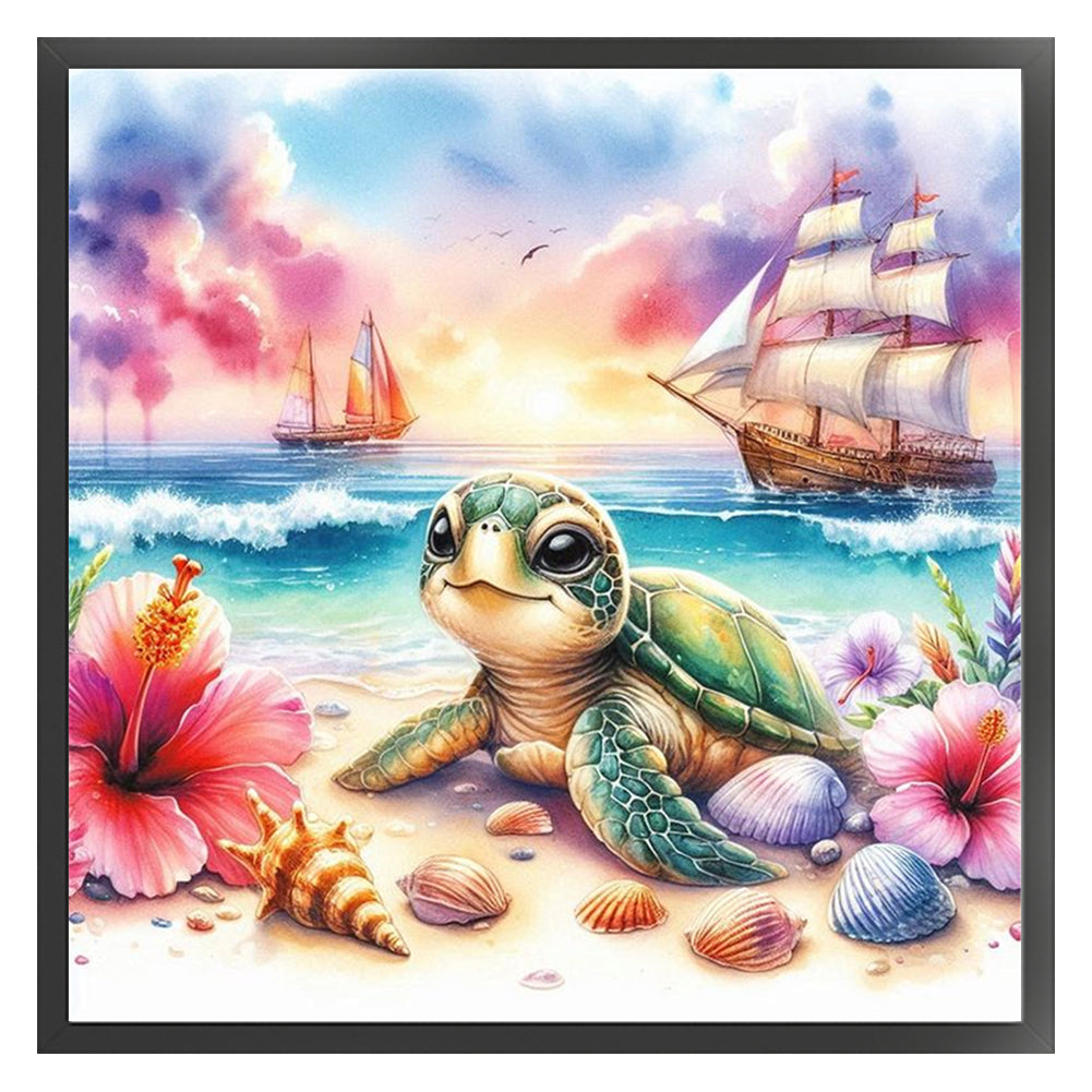 Turtle - 11CT Stamped Cross Stitch 40*40CM
