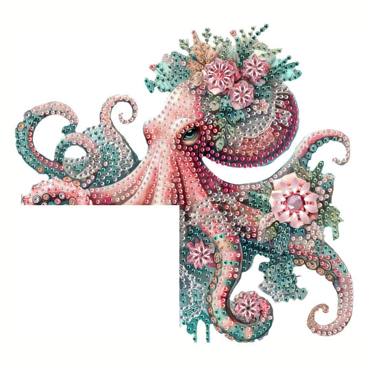 Animal Diamond Art Door Right Angle Sign Wood Door Corner Decor for Party Favors