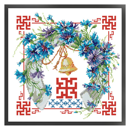 Double Happiness Series - Respect And Heat - 14CT Stamped Cross Stitch 34*34CM(Joy Sunday)