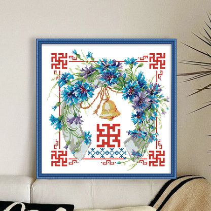 Double Happiness Series - Respect And Heat - 14CT Stamped Cross Stitch 34*34CM(Joy Sunday)