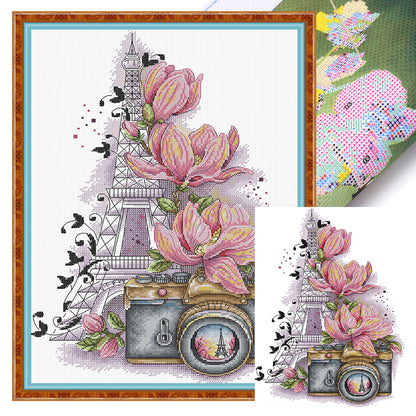 Photography - 14CT Stamped Cross Stitch 31*44CM(Joy Sunday)