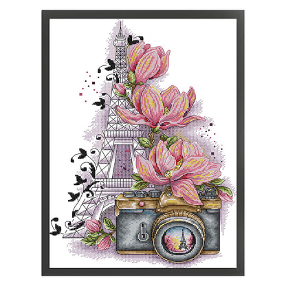 Photography - 14CT Stamped Cross Stitch 31*44CM(Joy Sunday)