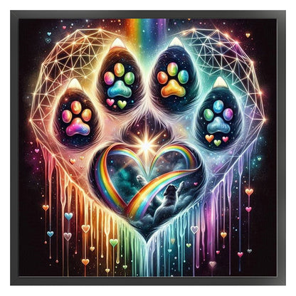 Love Paws - 11CT Stamped Cross Stitch 40X40CM