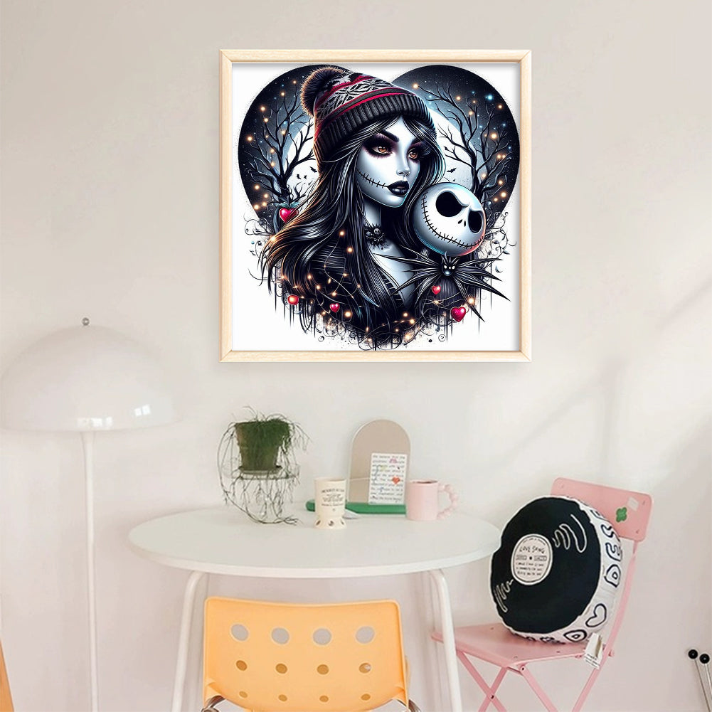 Halloween Girl - 11CT Stamped Cross Stitch 40*40CM
