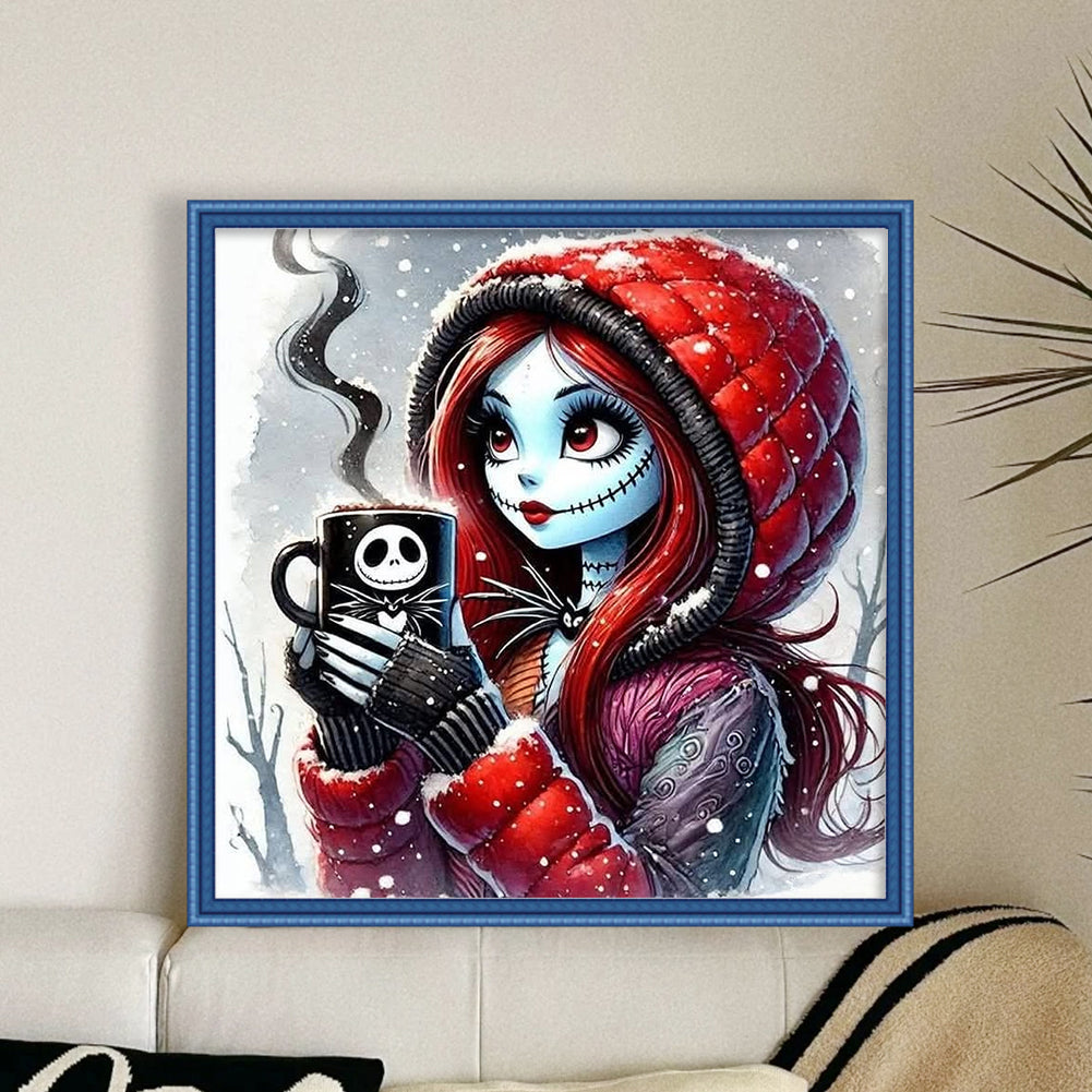 Halloween Girl - 11CT Stamped Cross Stitch 40*40CM