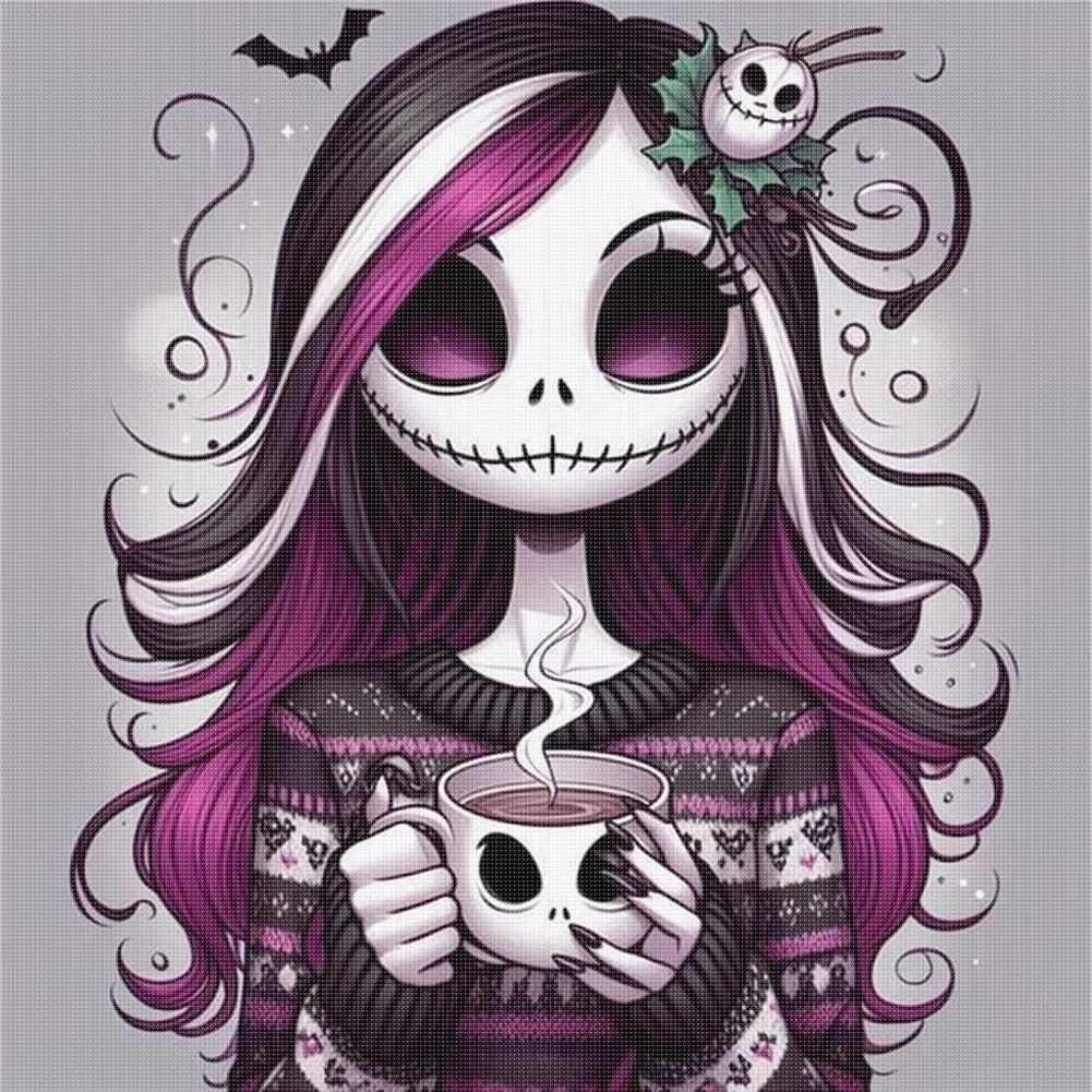 Halloween Girl - 11CT Stamped Cross Stitch 40*40CM