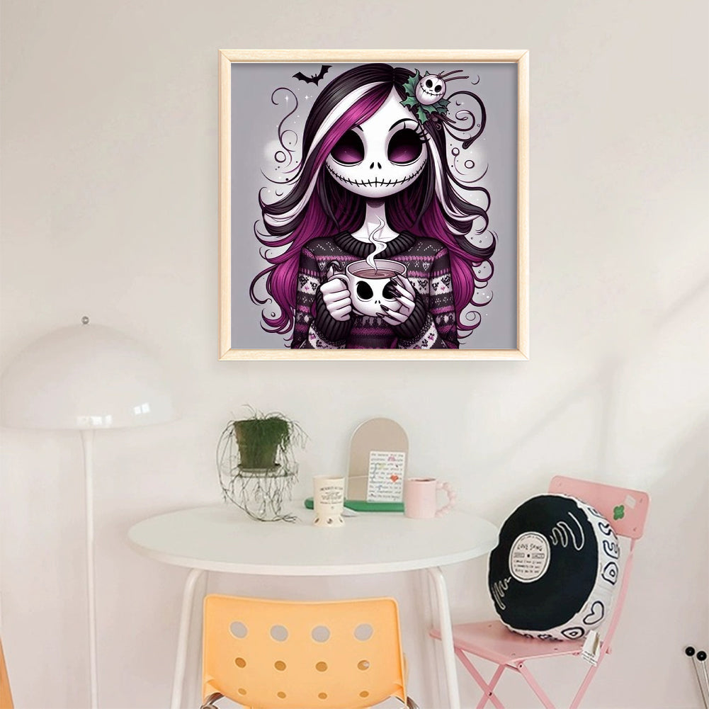 Halloween Girl - 11CT Stamped Cross Stitch 40*40CM