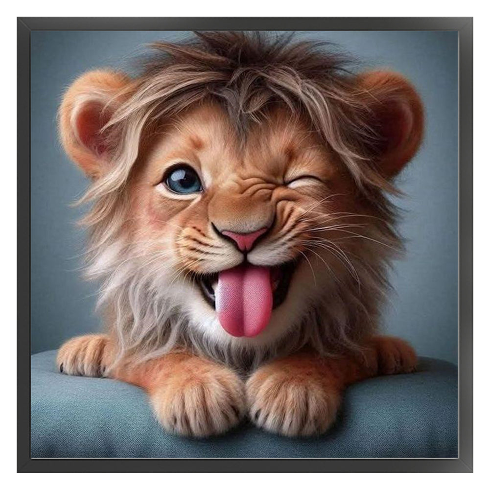Lion - Stamped Cross Stitch 20*20CM
