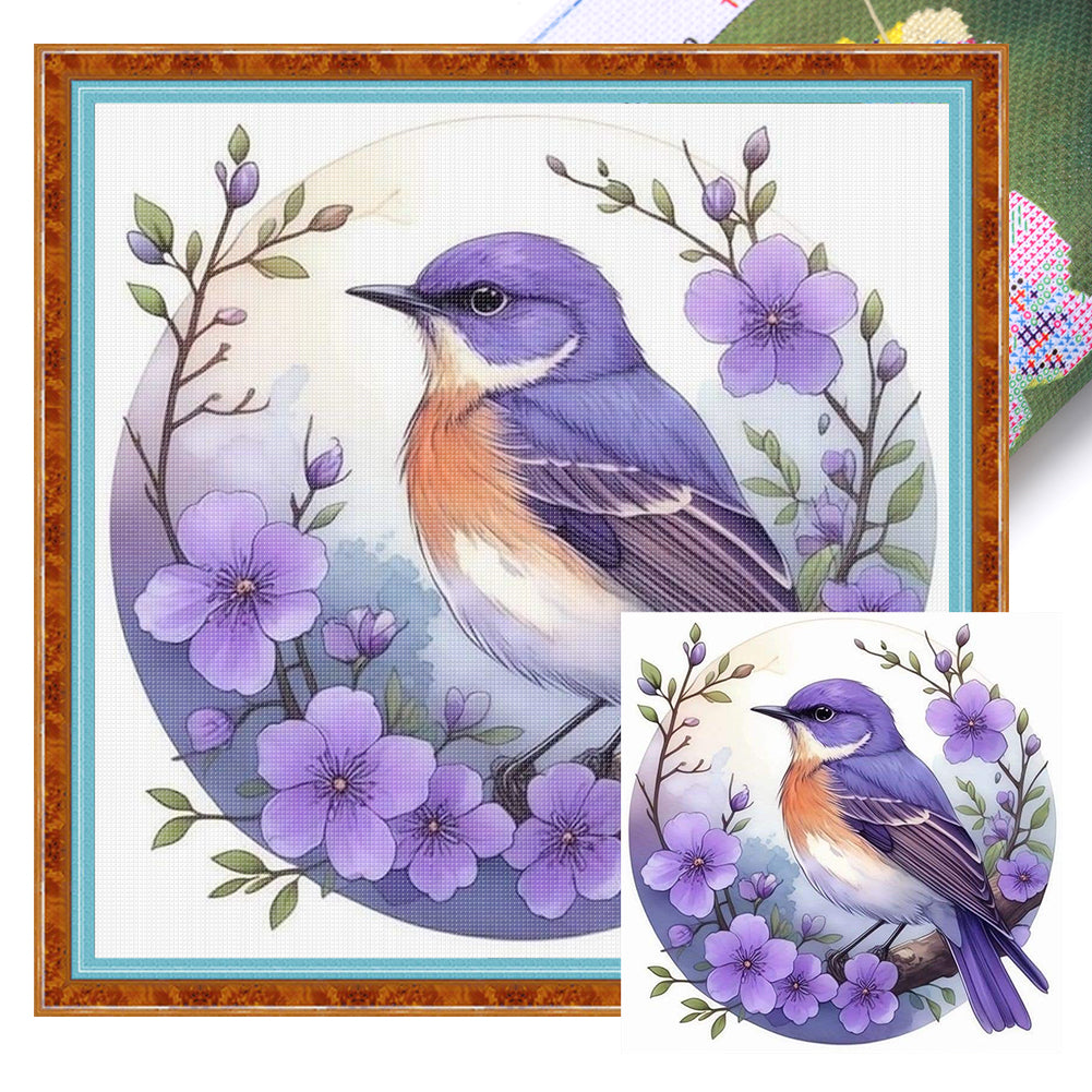 Bird - Stamped Cross Stitch 20*20CM