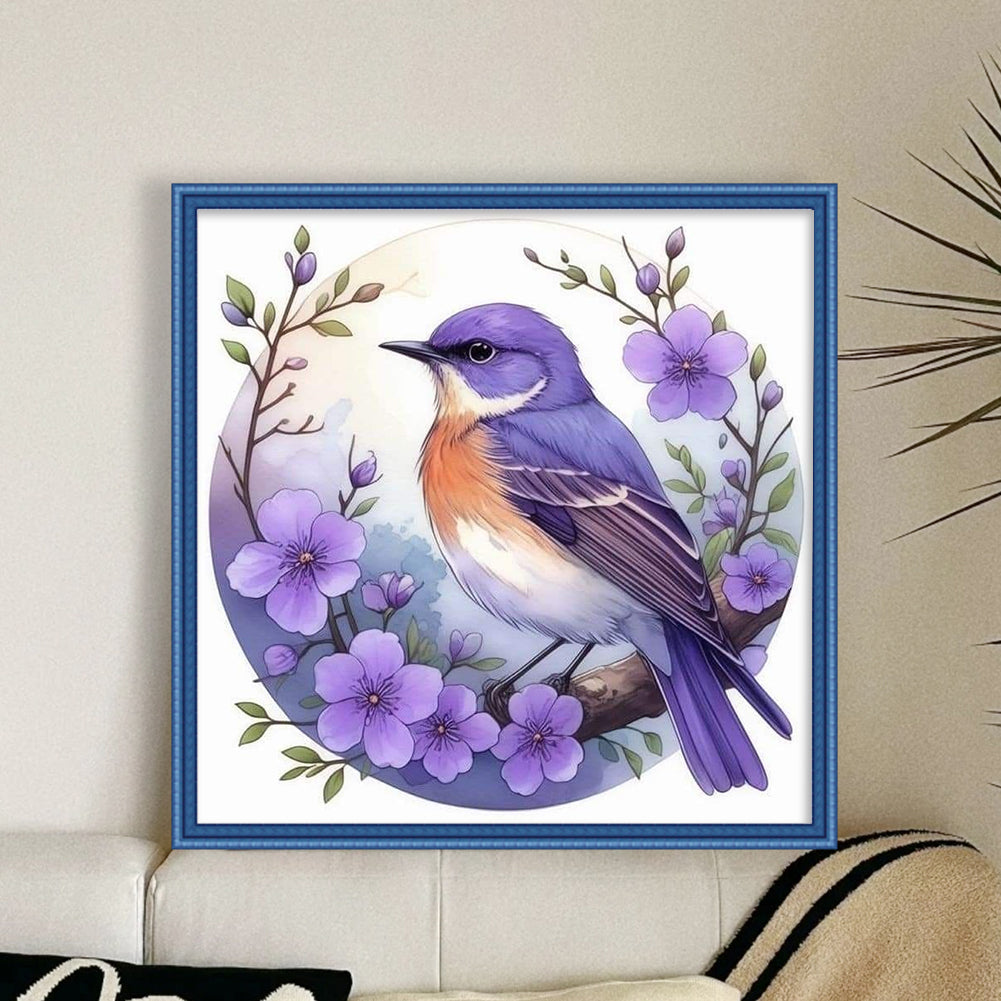 Bird - Stamped Cross Stitch 20*20CM