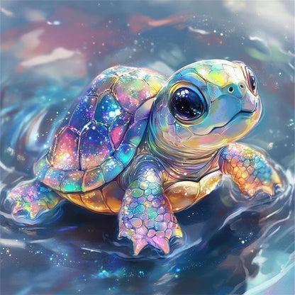 Colored Turtle - Stamped Cross Stitch 20*20CM