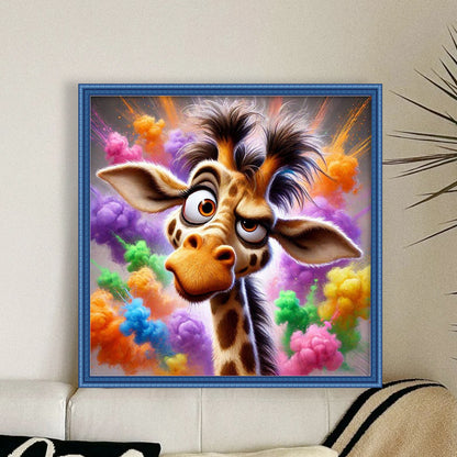 Giraffe - Stamped Cross Stitch 20*20CM