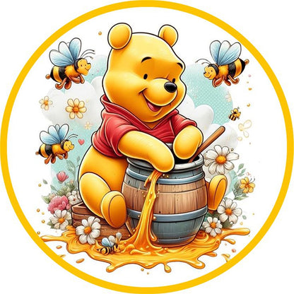 Winnie The Pooh - Stamped Cross Stitch 20*20CM