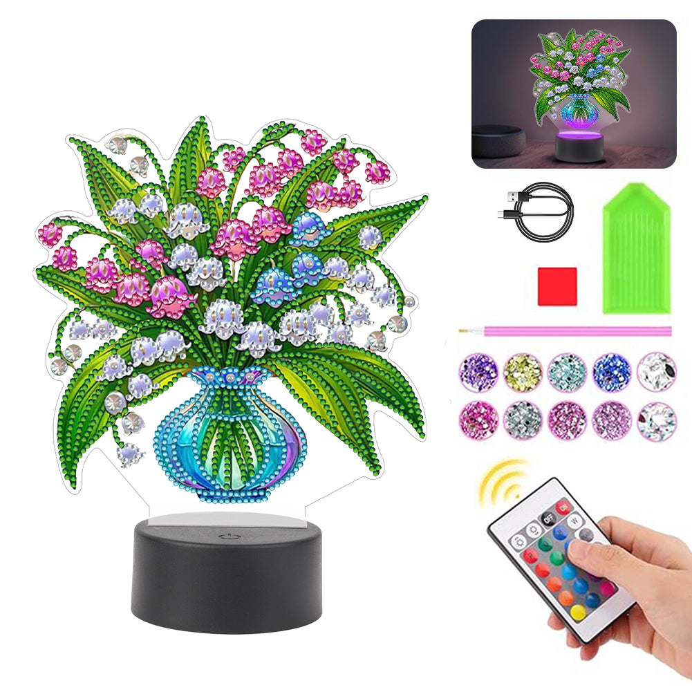 Acrylic Double Sided Butterfly Tree Of Life Rhinestones LED Light for Art Crafts