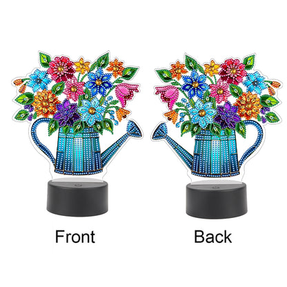 Acrylic Double Sided Butterfly Tree Of Life Rhinestones LED Light for Art Crafts