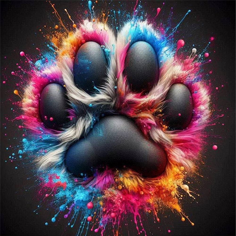 Paws - Stamped Cross Stitch 20*20CM