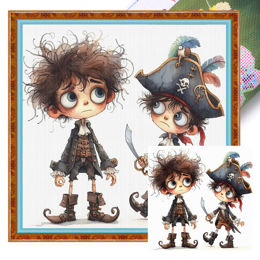Pirate Boy - 11CT Stamped Cross Stitch 40*40CM