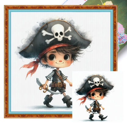 Pirate Boy - 11CT Stamped Cross Stitch 40*40CM