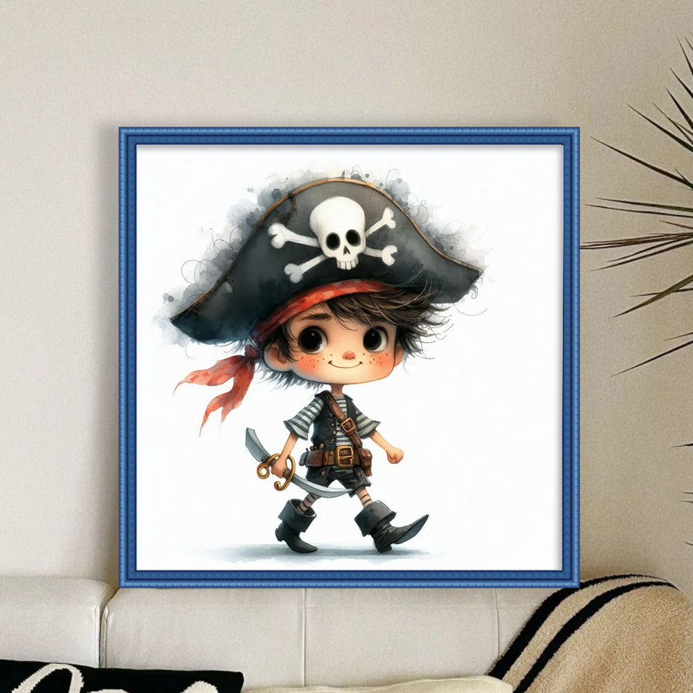 Pirate Boy - 11CT Stamped Cross Stitch 40*40CM