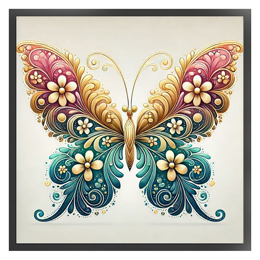 Butterfly - 11CT Stamped Cross Stitch 50*50CM