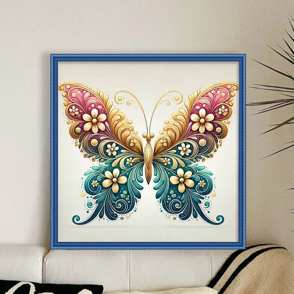 Butterfly - 11CT Stamped Cross Stitch 50*50CM
